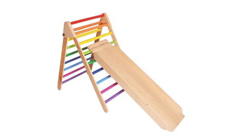 Jucarie pentru landou/carucior, Hanah Home, Stairs and Ramp, Multicolor