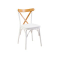 Scaun, Vella, Oliver Chair, 46x87x48 cm, PAL, Alb