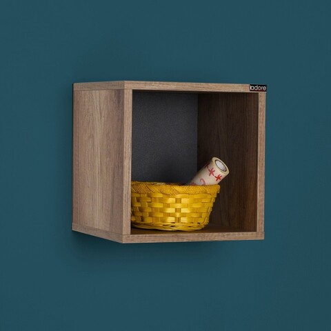 Raft de perete, Adore, Raf-033-Tt-1, 33x33x19 cm, PAL, Nuc deschis