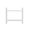 Raft de bucatarie, Hanah Home, Denver, 34x10x30 cm, Alb