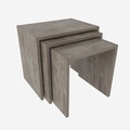 Masute, Colman, Nora, 48.6x35x45 cm, PAL, Gri inchis