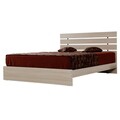Pat dublu, Comforty, Fuga 140, 145x100x205 cm, PAL, Stejar