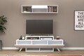 Comoda TV, Coraline, Alwin Unit, 150x49x31 cm, PAL, Alb