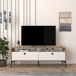 138x55x33.9 cm, Stejar;Alb