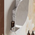 Dulap de baie, Decortie, Cloud Storage Bathroom Wall Mirror, 60x75x13 cm, PAL, Carrara