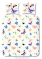 Lenjerie de pat pentru doua persoane, Good Morning, Fly, 100% bumbac, 3 piese, multicolor