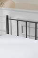 Pat de o persoană, Hebbville, K90, 160x95x200 cm, Metal, Negru