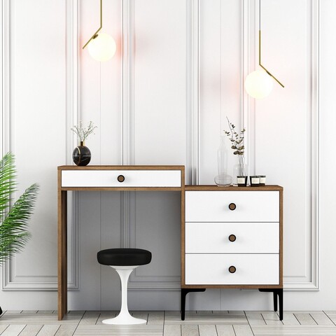 Masa de machiaj, Hanah Home, Lizbon 551, Nuc/Alb