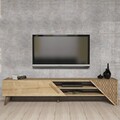Comoda TV, Hommy Craft, Beril 2, 180x37x40 cm, PAL, Stejar