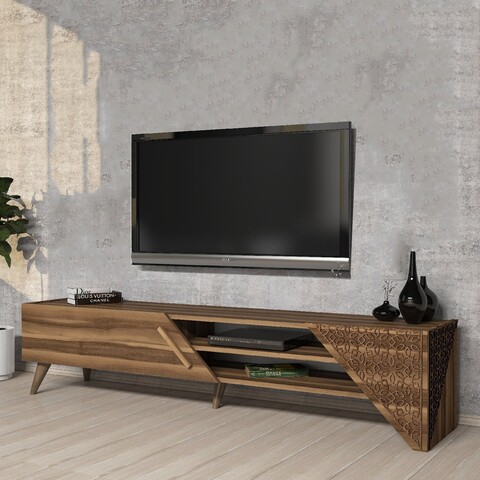 Comoda TV, Hommy Craft, Beril 2, 180x37x40 cm, PAL, Maro