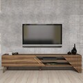 Comoda TV, Hommy Craft, Beril 2, 180x37x40 cm, PAL, Maro