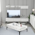 Set mobilier living, Hommy Craft, Lyon 3, PAL, Alb/Negru
