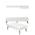Set mobilier living, Hommy Craft, Lyon 3, PAL, Alb/Maro