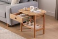 Noptiera, Hanah Home, Daisy Drawer, Natural/Lemn