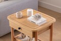 Noptiera, Hanah Home, Daisy Drawer, Natural/Lemn