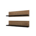 Raft de perete, Hanah Home, Shelf, Pin Atlantic / Negru