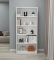Corp biblioteca, Kalune Design, Manolya, 80x180x28 cm, PAL, Alb