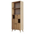 Corp biblioteca, Arcadia, Ninova, 69x195x35 cm, PAL, Stejar