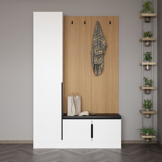 135x210x35 cm, Alb