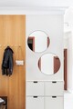 Oglinda decorativa, Mirrorland, Round, Oglinda acrilica;MDF, Argintiu
