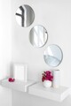 Oglinda decorativa, Mirrorland, Round, Oglinda acrilica;MDF, Argintiu