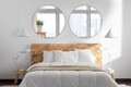 Oglinda decorativa, Mirrorland, Round, Oglinda acrilica;MDF, Argintiu