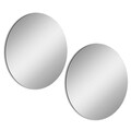 Oglinda decorativa, Mirrorland, Round, Oglinda acrilica;MDF, Argintiu