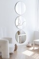 Oglinda decorativa, Mirrorland, Round, Oglinda acrilica;MDF, Argintiu