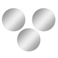 Oglinda decorativa, Mirrorland, Round, Oglinda acrilica;MDF, Argintiu