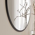 Oglinda decorativa, Neostill, Yuvarlak Mirror, 60x60x1 cm, MDF , Negru