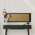Oglinda decorativa, Neostill, Basic, 40x120x2 cm, Carton presat, Bronz / Negru