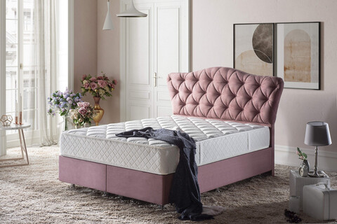 Saltea de pat, Niron, Daisy 120x200 cm Single Size Luxury Middle Mattress, Copertă: țesătură specială tricotată, Alb