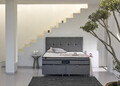 Saltea de pat, Niron, Greypedic 150x200 cm Double Size Ultra Firm Mattress, Husă: țesătură din satin de bumbac, Alb/Gri