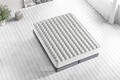 Saltea de pat, Niron, London 160x200 cm Double Size FR Fabric PocketSpring Luxury Mattress, Husă: FR Saten Fabric, Alb