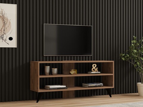 Comoda TV, Puqa Design, One, 120x50x29 cm, PAL, Maro