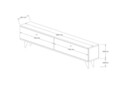 Comoda TV, Hanah Home, Paris, 160x40x25 cm, Maro