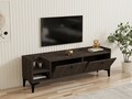 Comoda TV, Puqa Design, Heflin, 150x50x36 cm, PAL, Maro inchis