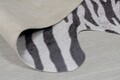 Covor FAUX ANIMAL ZEBRA PRINT, 155x195 cm, 100% poliester, Alb/Negru