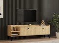 Comoda TV, Puqa Design, Heflin, 150x50x36 cm, PAL, Maro