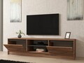 Comoda TV, Puqa Design, Isıl, 180x45x40 cm, PAL, Pin Atlantic / Antracit