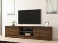 Comoda TV, Puqa Design, Olça, 180x45x40 cm, PAL, Nuc / Antracit