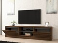 Comoda TV, Puqa Design, Olça, 180x45x40 cm, PAL, Nuc / Antracit