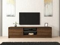 Comoda TV, Puqa Design, Olça, 180x45x40 cm, PAL, Nuc / Antracit