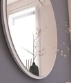 Oglinda decorativa, Siam, Ozze, 60x60x2 cm, MDF , Alb