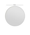 Oglinda decorativa, Siam, Ozze, 60x60x2 cm, MDF , Alb