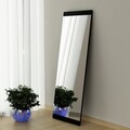 Oglinda decorativa, Siam, Azus, 40x120x2 cm, MDF , Negru