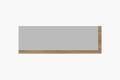 Oglinda decorativa, Siam, Lariya, 40x120x2 cm, MDF , Alb / Natural