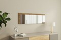 Oglinda decorativa, Siam, Lariya, 40x120x2 cm, MDF , Alb/Maro