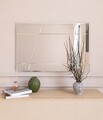 Oglinda decorativa, Siam, Akol, 50x75x2 cm, MDF , Alb