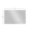 Oglinda decorativa, Siam, Akol, 50x75x2 cm, MDF , Alb